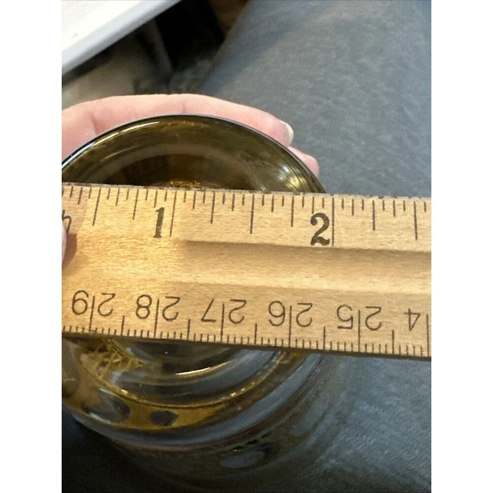 Culver LTD 22K Gold Roman Arch Lowball Glass 4” Mid Century Barware Heavy Base